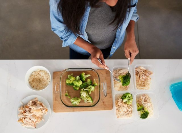 food for meal preparation, concept of weight loss after 30