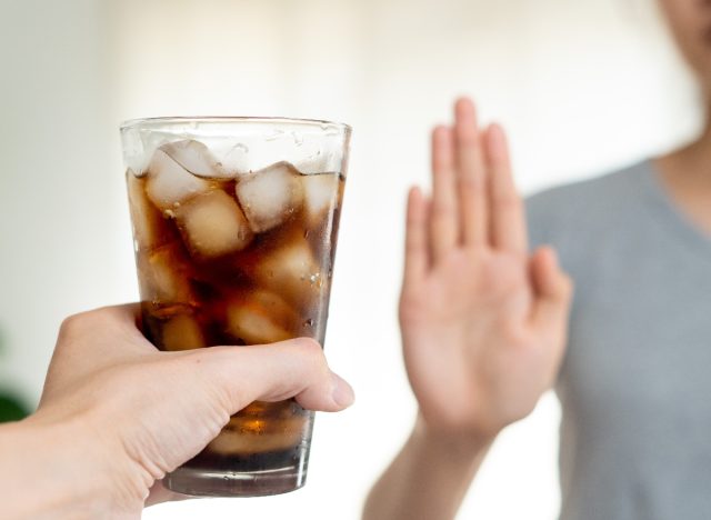 say no to soda concept, how to cut out sugar to lose weight