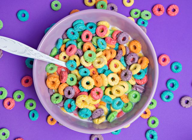 colorful cereals