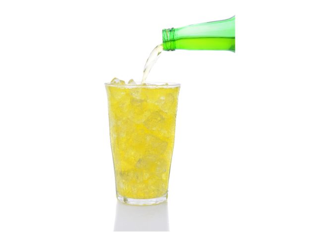 pouring lemon-lime soda
