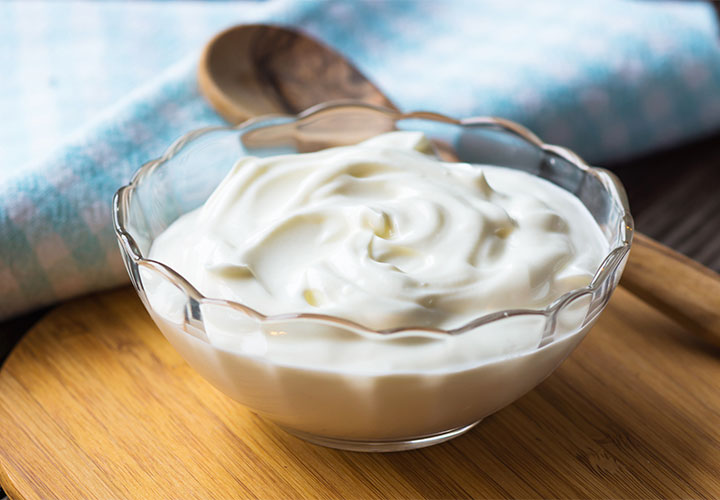Bowl of Greek yogurt