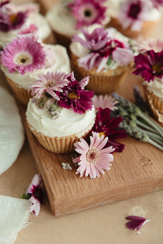 Citrus Olive Oil Wildflower Muffins.