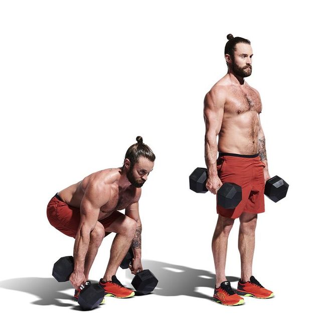 deadlift with dumbbells dumbbell deadlift db