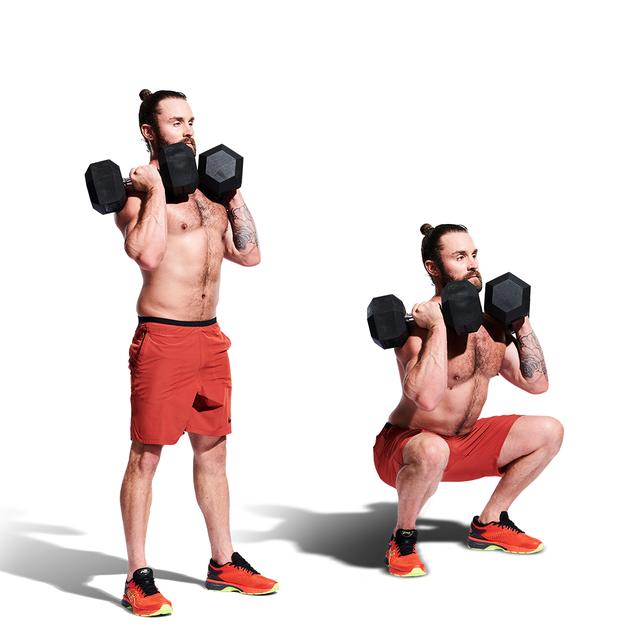 front squat with dumbbells front squat with dumbbells
